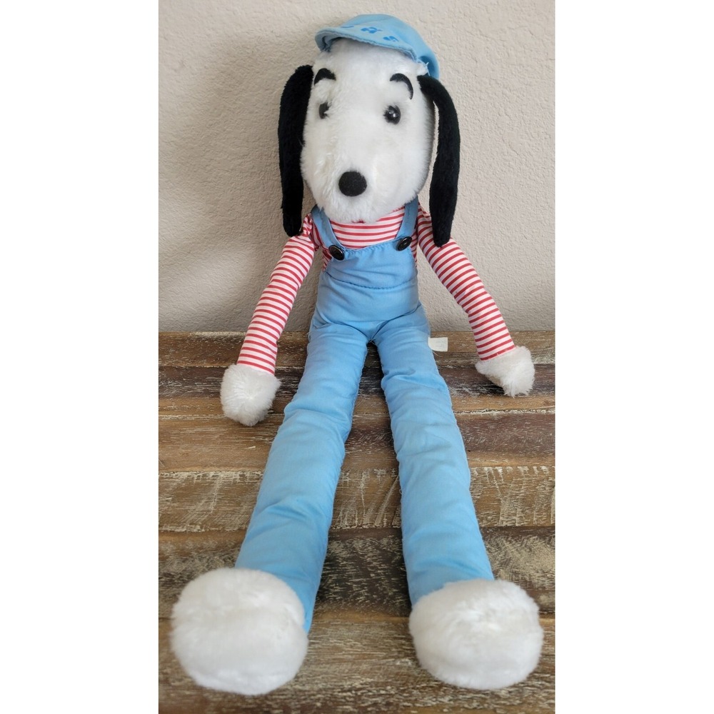 VTG Long John Jerry Elsner 21" Knee Hugger Puppy Dog Plush Stuffed Animal Toy